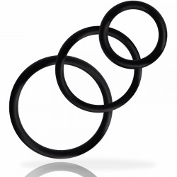 ADDICTED TOYS SET ANILLOS PENE NEGRO ADDICTED TOYS - 3