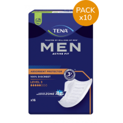 TENA Men Niveau 3 - Protection urinaire homme - Pack de 10 sachets