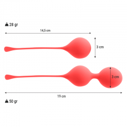 INTENSE - KEGEL BEADS PACK KENDALL RED INTENSE HEALTH & FUN  - 3