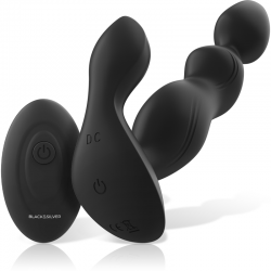 BLACKSILVER - CORA REMOTE STRAP ON SILICONE REMOTE CONTROL BLACK&SILVER - 3