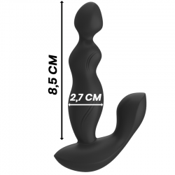 BLACKSILVER - CORA REMOTE STRAP ON SILICONE REMOTE CONTROL BLACK&SILVER - 5