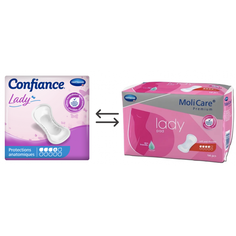Confiance Lady Pads 4 gouttes - Protection urinaire femme Hartmann Confiance - 1