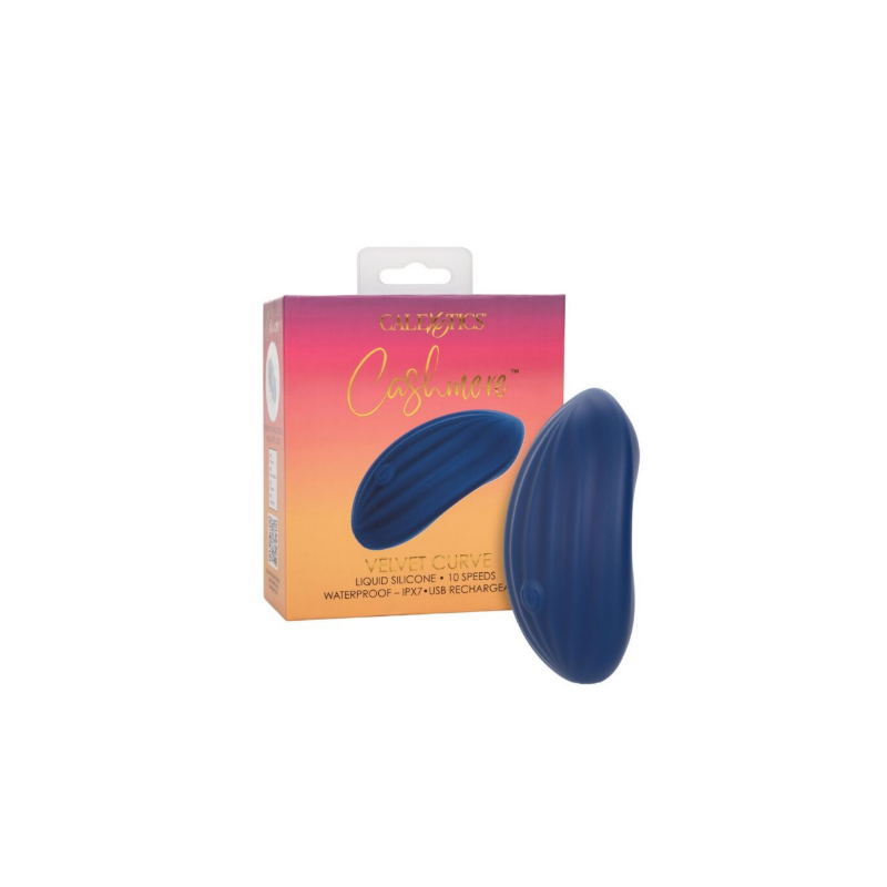 California Exotics - Stimulateur clitoridien CASHMERE VELOURS CURVE BLEU California Exotics - 2