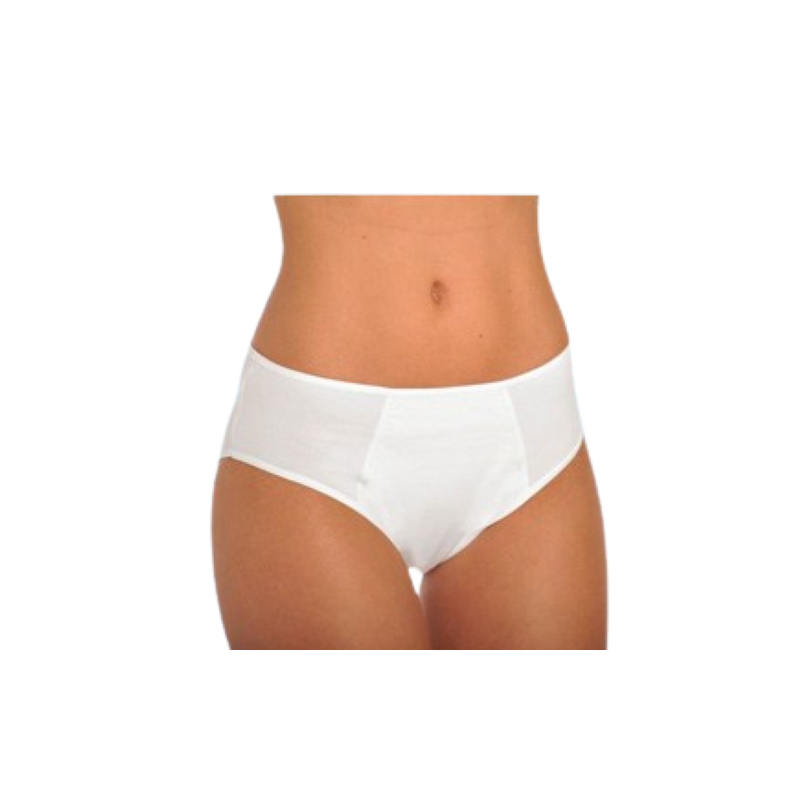 Culotte intraversable blanche pour femme  - 1