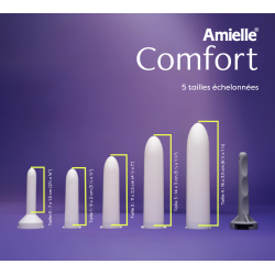 Amielle Comfort - kit dilatateurs vaginaux + lubrifiant Amielle - 11