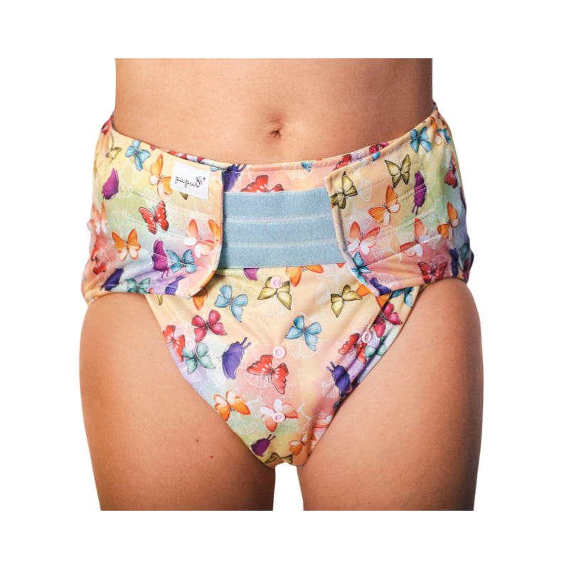 Couche lavable adulte Papillons - Pupus Pupus - 1