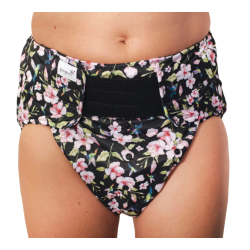 Couche lavable adulte fleurs - Pupus Pupus - 1