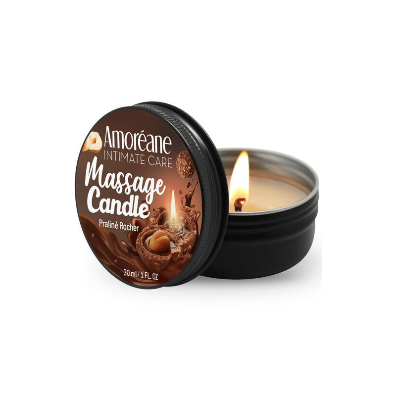 Amoreane - Bougie de massage - Rocher praline 30 ML  - 1