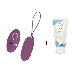 Oeuf vibrant Lapi avec télécommande + Lubrifiant BIO Intimateline 100 ml COVERME - 1
