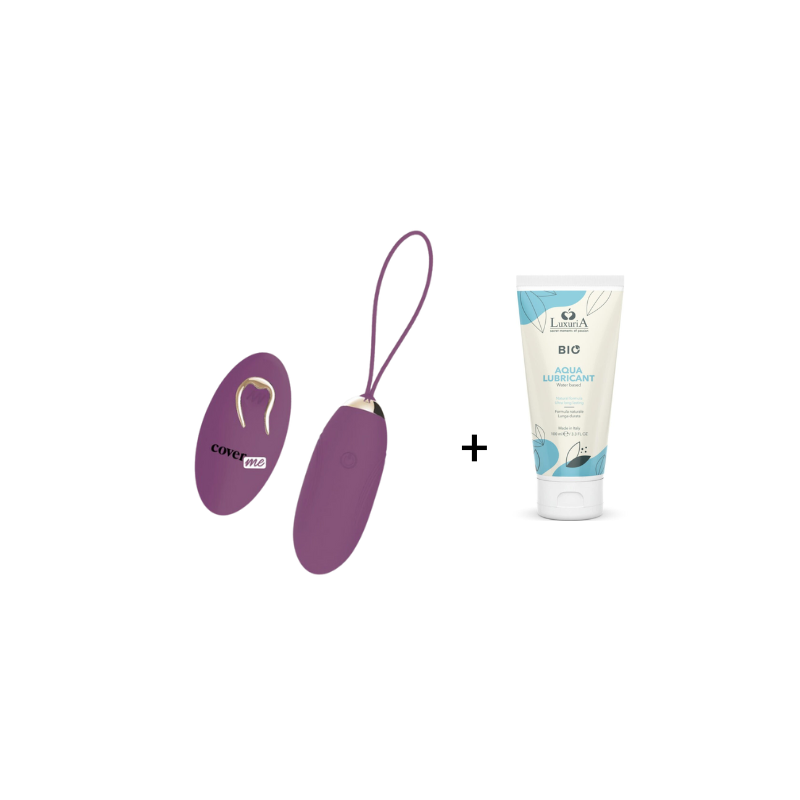 Oeuf vibrant Lapi avec télécommande + Lubrifiant BIO Intimateline 100 ml COVERME - 1
