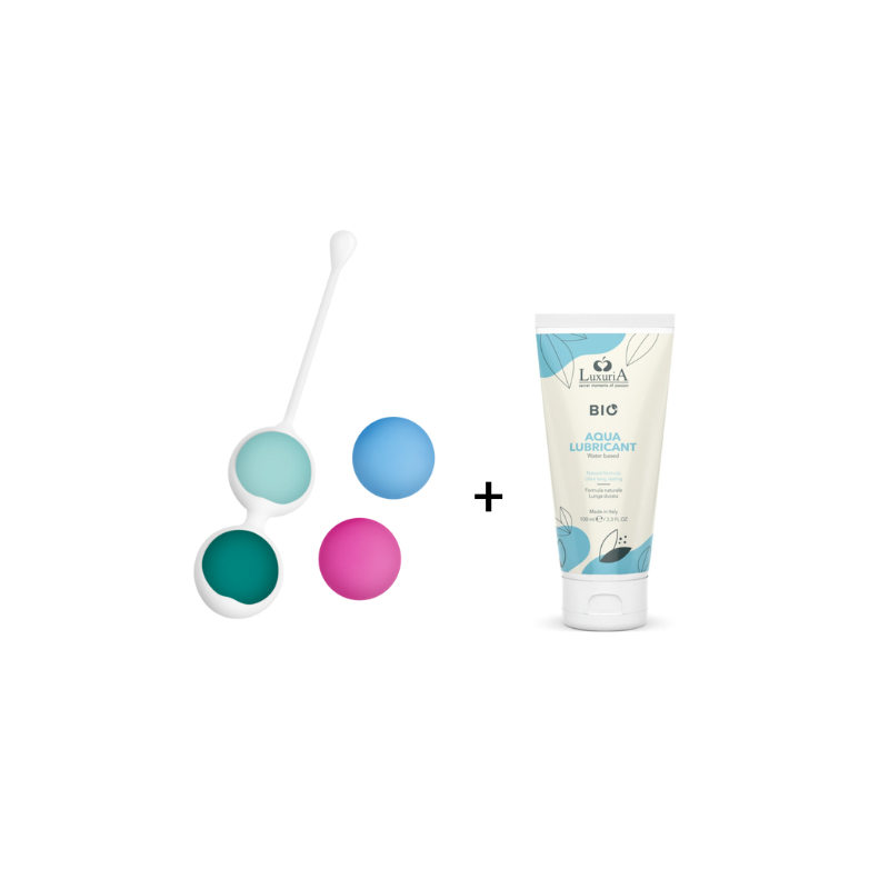 Perles de Kegel Happy Loki + Lubrifiant BIO 100 ml HAPPY LOKY - 1