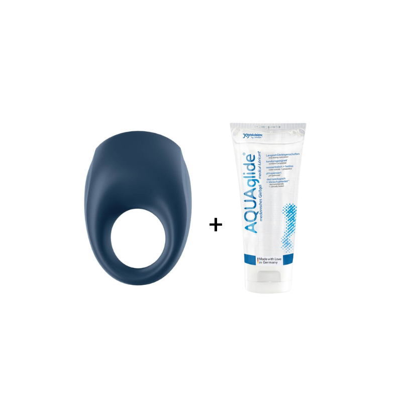 Anneau pénien - Satisfyer Strong One + Lubrifiant BIO 100 ml SATISFYER CONNECT - 1