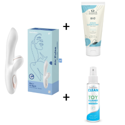 Pack Satisfyer Air pulse Pro + G-Spot + Lubrifiant + Nettoyant SATISFYER - 1