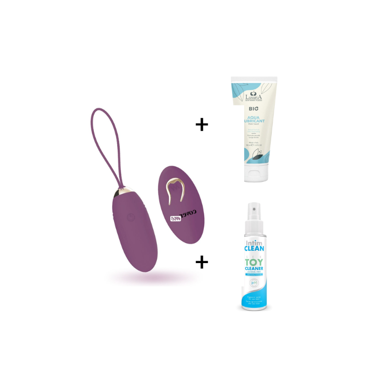 Pack Oeuf vibrant Lapi + Lubrifiant + Nettoyant COVERME - 1