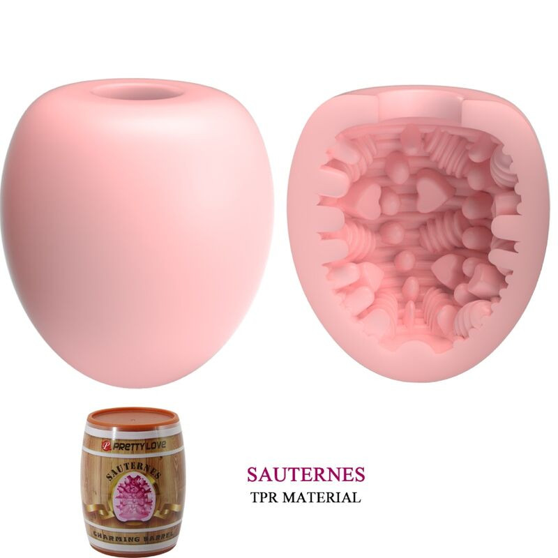 .Masturbateur Homme - Oeuf Rose - Modèle 2 PRETTY LOVE - 1