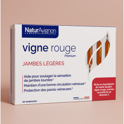 Complément alimentaire Jambes légères - Vigne rouge NaturAvignon - 1