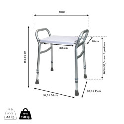 Tabouret de douche avec accoudoirs Identités - 2