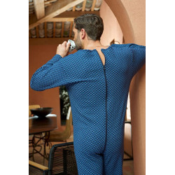 Grenouillère manches et jambes longues coton