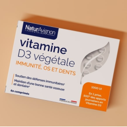 Vitamine D3 végétale - Immunité, os & dents NaturAvignon - 1