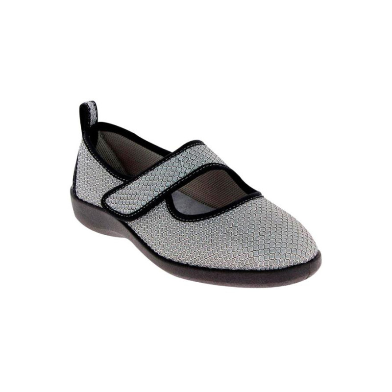 Chaussures avec velcro gris - Femme L'âge d'or - 1