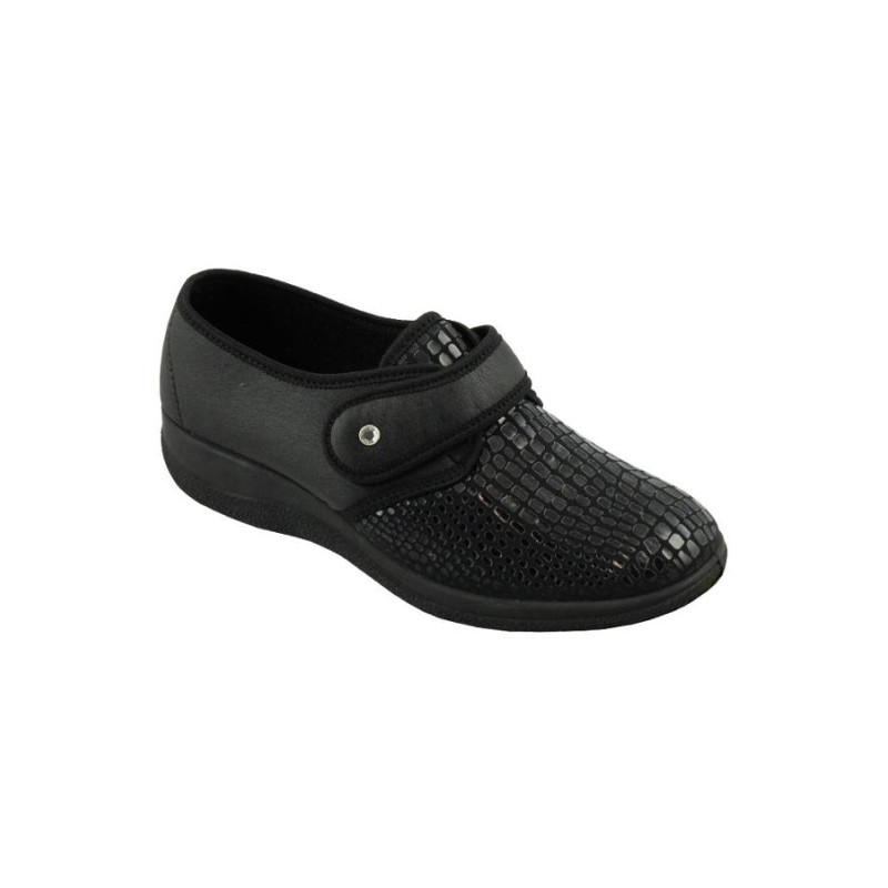 Chaussures avec velcro noires - Femme L'âge d'or - 1