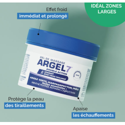 Argel 7 - Gel de massage articulaire en pot NaturAvignon - 2