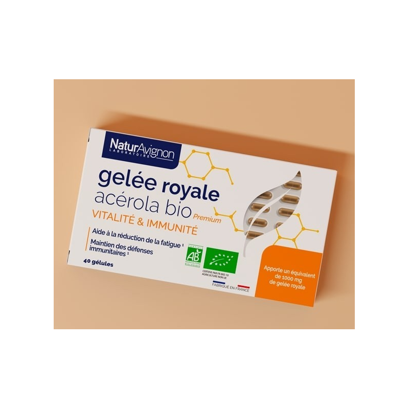 Gelée royale acérola bio - vitalité et l’immunité NaturAvignon - 1
