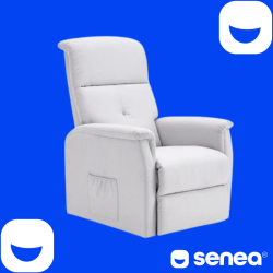 SENEA - Fauteuil releveur Augustin - 2 moteurs - Gamme éco - Gris clair SENEA - 3