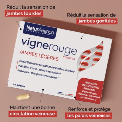 copy of Complément alimentaire Jambes légères - Vigne rouge ampoule NaturAvignon - 2