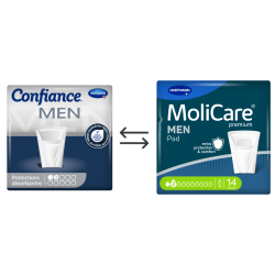 Confiance Men Pads 2 gouttes Hartmann - Protection urinaire homme Confiance Men - 2