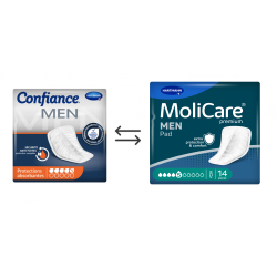 Confiance Men Pads 5 gouttes Hartmann - Protection urinaire homme Confiance Men - 2