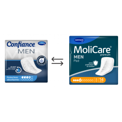 Confiance Men Pads 4 gouttes Hartmann - Protection urinaire homme Confiance Men - 1