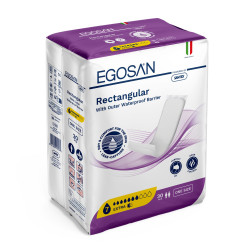 Egosan - Couches droites - Inserts intraversable - 13,5 x 45 cm Egosan Rectangular Pads - 1