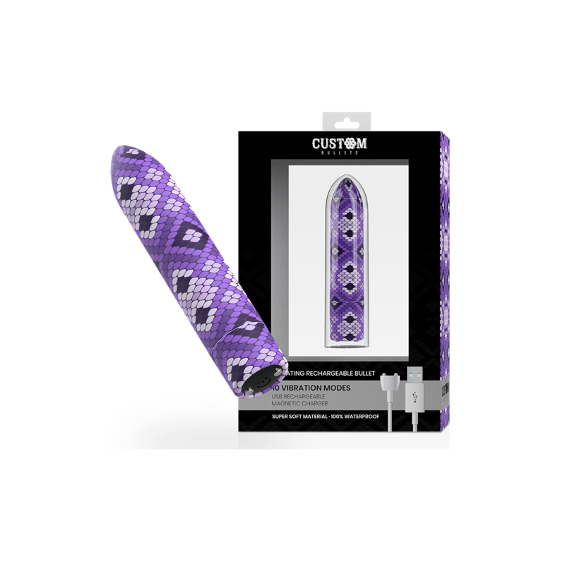 Custom Bullet - Vibromasseur discret et design - Serpent CUSTOM BULLETS - 1